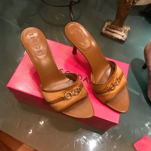 Escada Gold heels